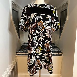 VINTAGE TOPSHOP LONDON Floral Shift Dress